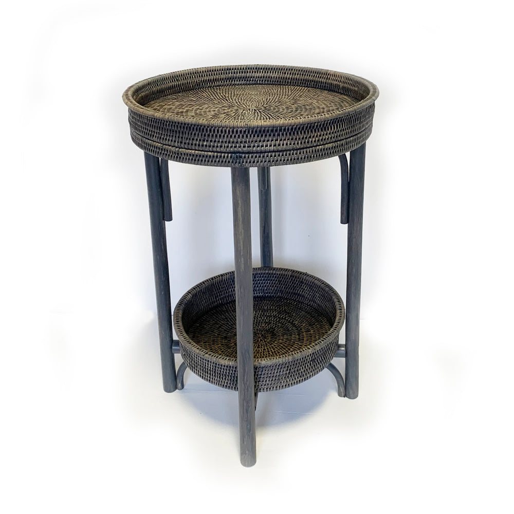 Table Stack Round - Antique Brown
