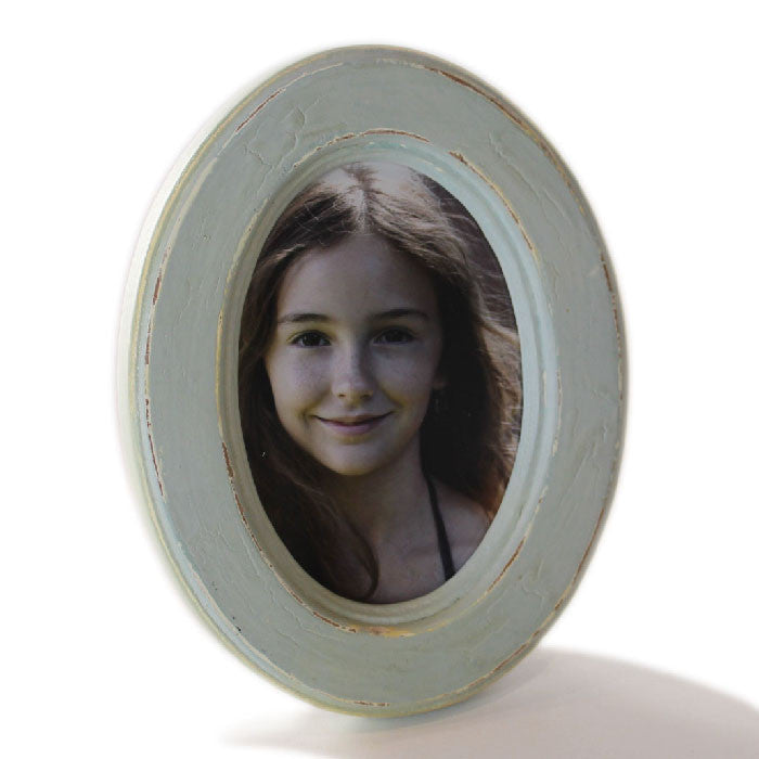 Frame Stand Oval 6.5x8" - Pale Blue