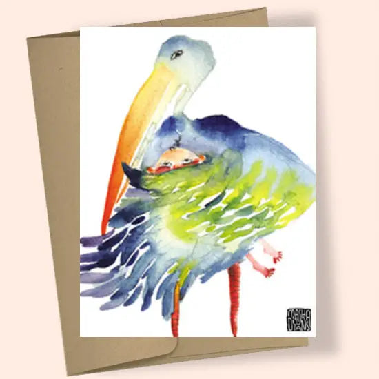 Baby in Wing Greeting Card