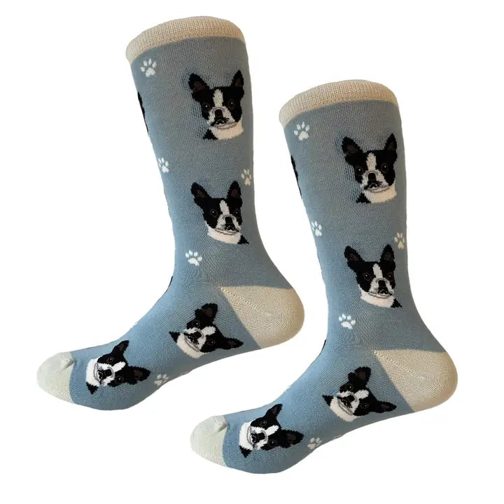 Boston Terrier Face Socks