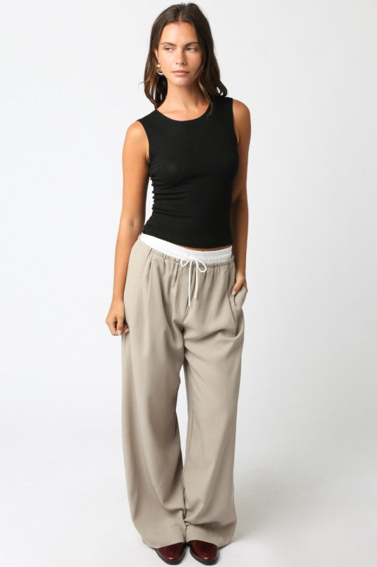 Marilyn Charcoal Knit Tank Top