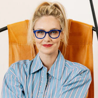 Blue Galaxy Reading Glasses