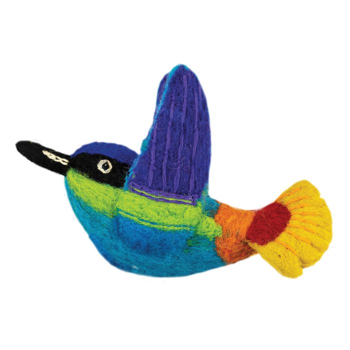 Woolie Rainbow Hummingbird Ornament