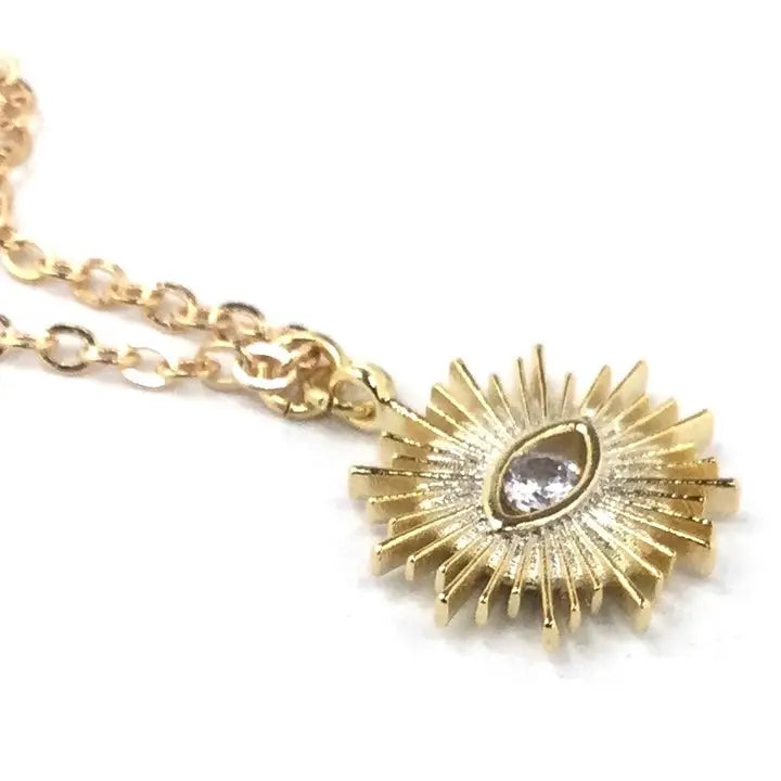 Glam Eye Pendant Necklace