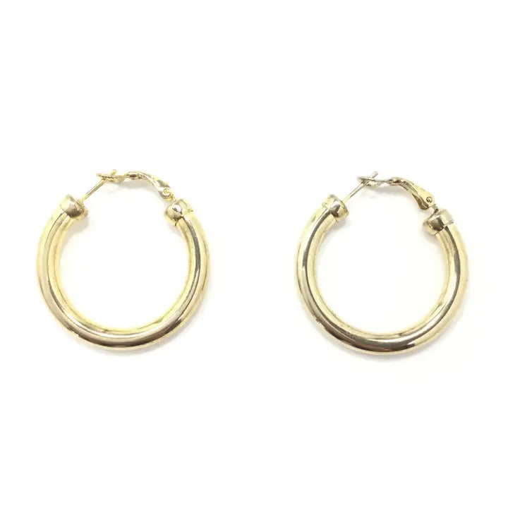Chunky Gold Hoop Earrings