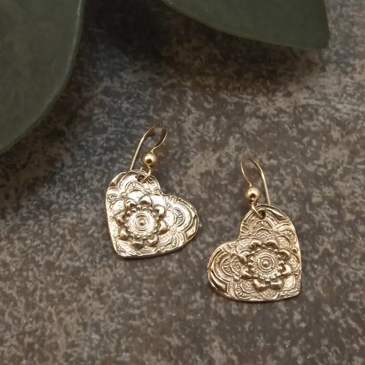 Heart Mandala Earrings