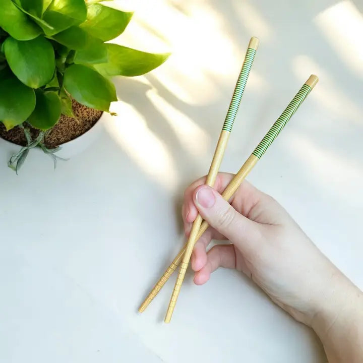 Green Bamboo Chopsticks