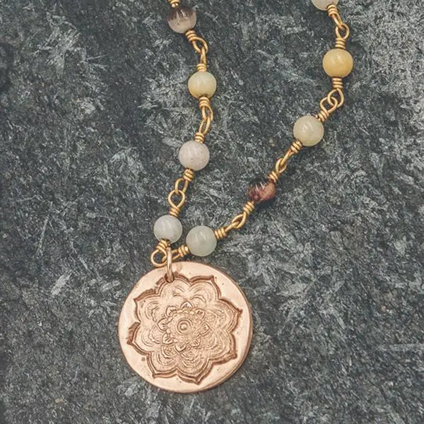 Brynn Short Mandala Necklace