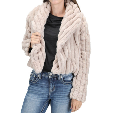 Faux Fur Crop Jacket