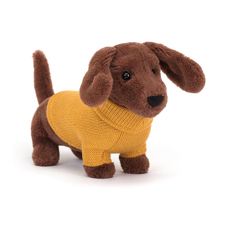 
            
                Load image into Gallery viewer, Sweater Sausage Dog Yellow
            
        