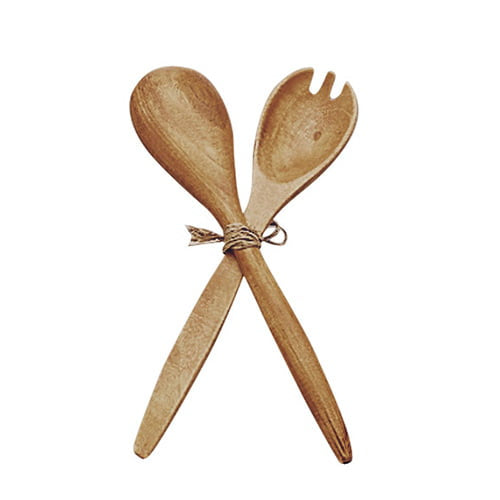 Fork & Spoon Serving Set 10" Acacia Wood