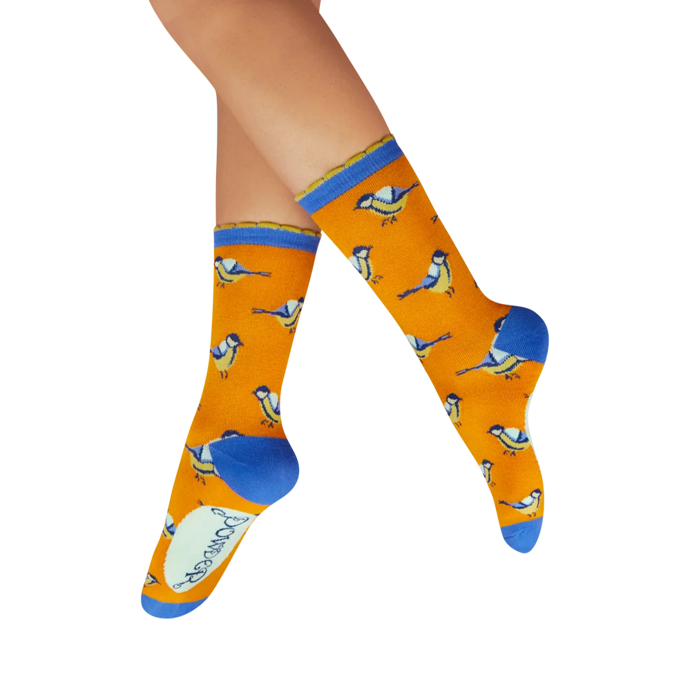 Brilliant Blue Tits Ankle Socks