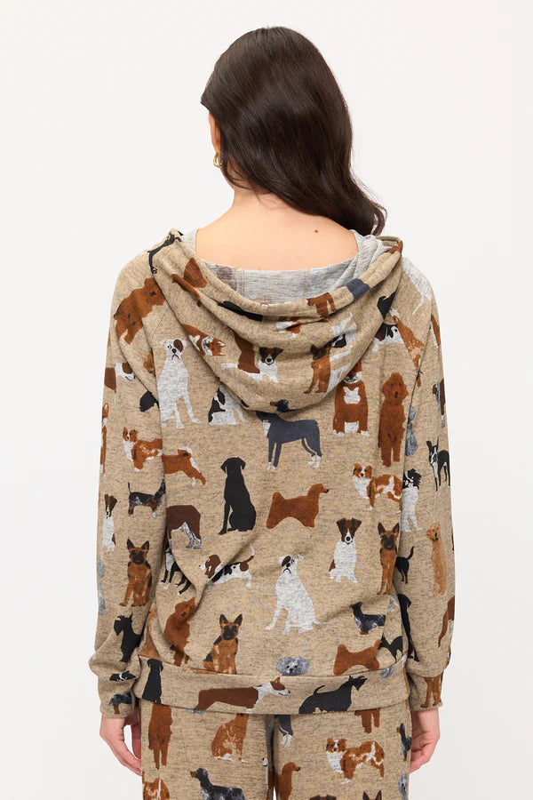 Dog Breeds Print Hoodie
