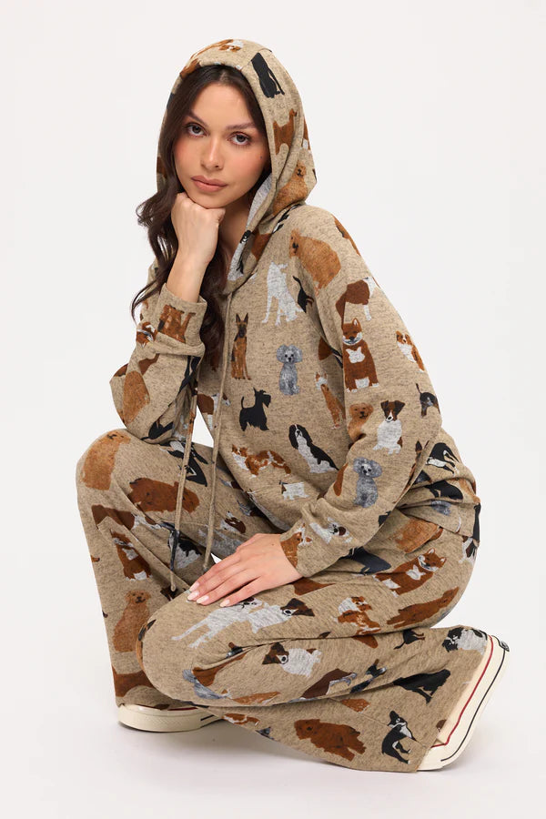 Dog Breeds Print Hoodie