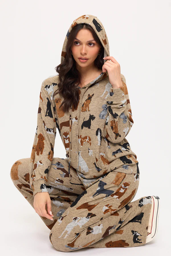 Dog Breeds Print Hoodie