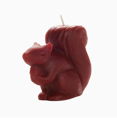 Squirrel Beeswax Candle