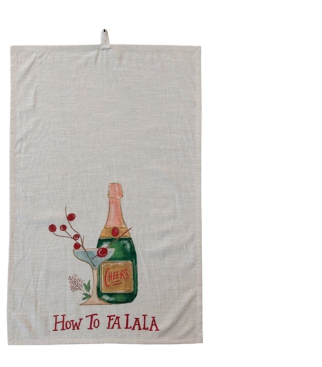 Falala Holiday Cocktail Tea Towel