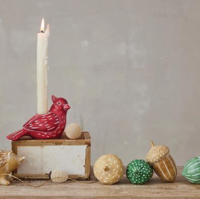 Resin Bird Taper Holder