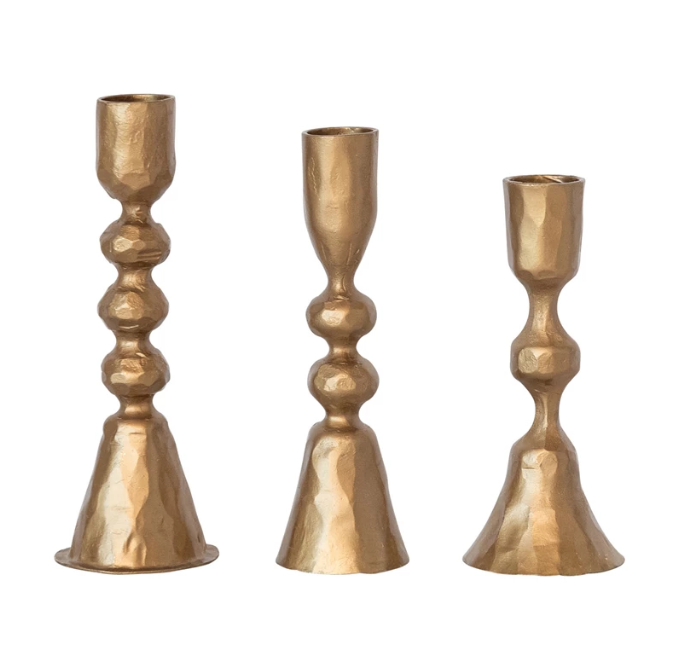 Cast Iron Taper Holders 3-Sizes