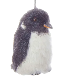 Furry Penguin Ornament