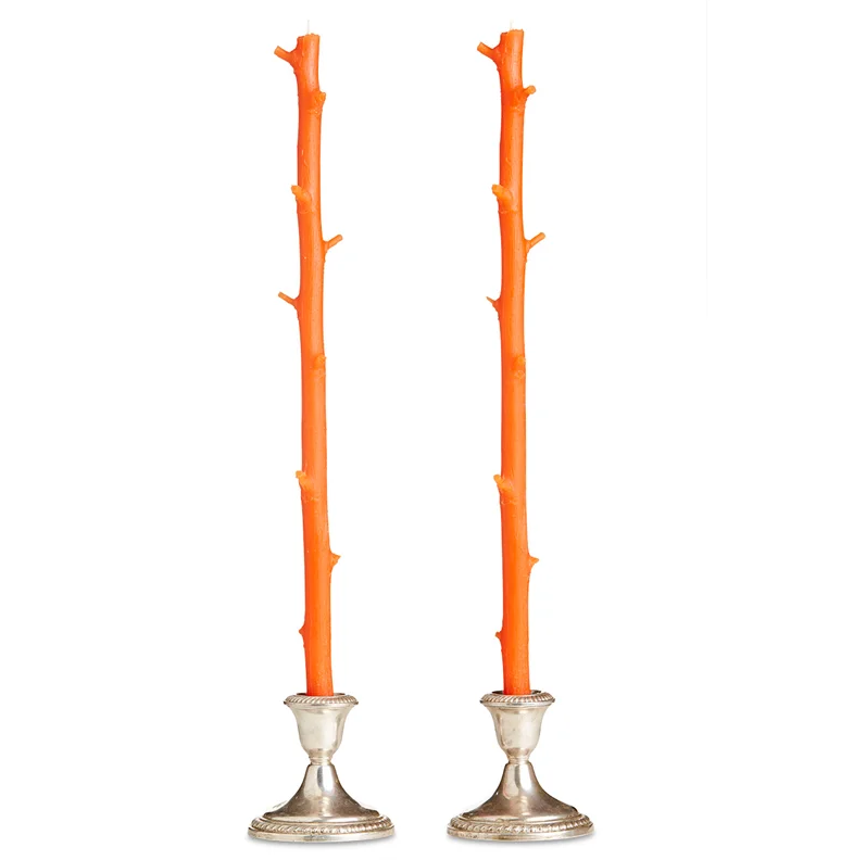 Stick Beeswax Candles Hickory 18"