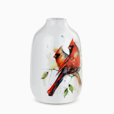 Cardinal Bud Vase