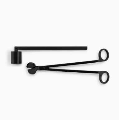 Black Candle Snuffer & Trimmer Set