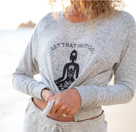 Long Sleeve Shirt Embroidery Heather Grey