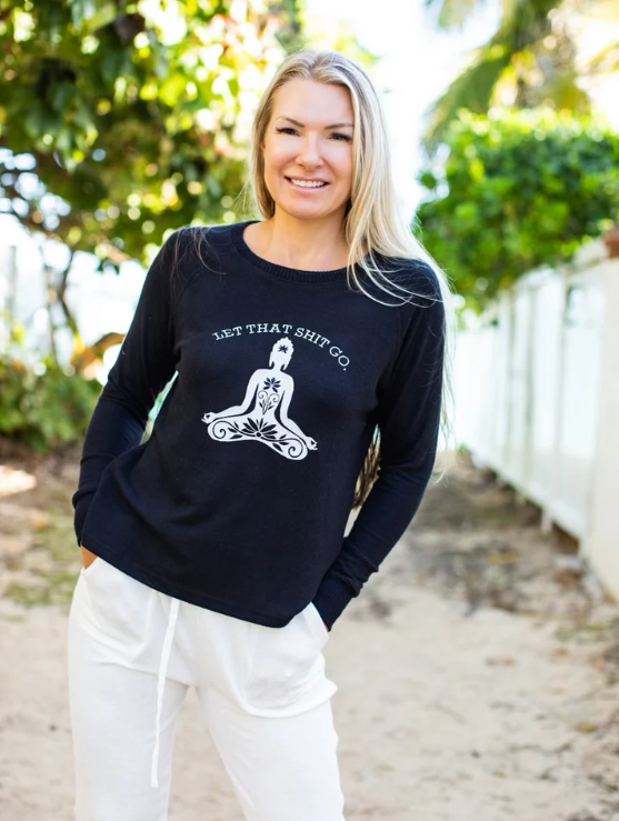 Long Sleeve Shirt Embroidery Black