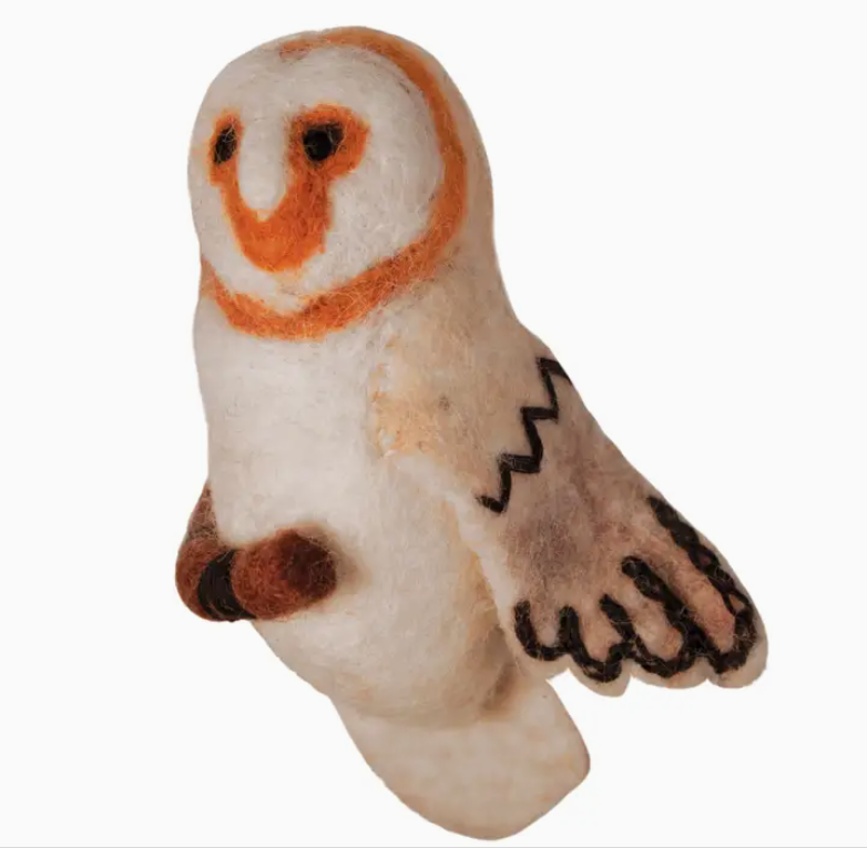 Woolie Barn Owl Ornament