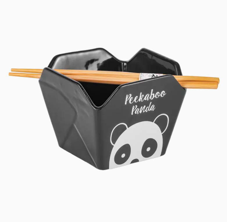 Peekaboo Panda Takeout Box Serving Bowl