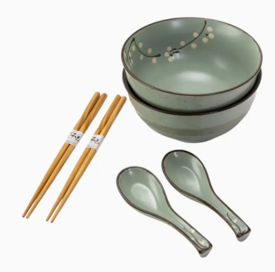 Bowl W/Chopsticks and Spoon Gift Set