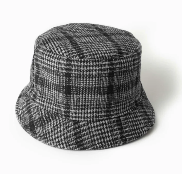 Chic Plaid Reversible Bucket Hat
