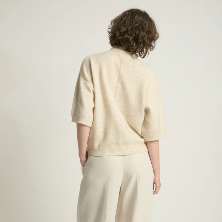 Mockneck Half Sleeve Sweater