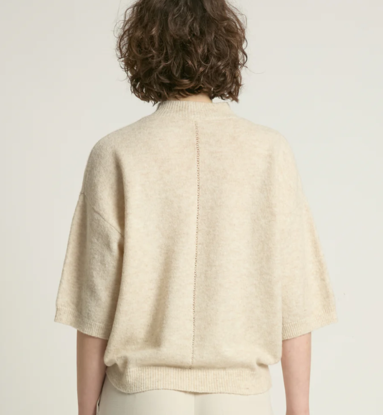 Mockneck Half Sleeve Sweater