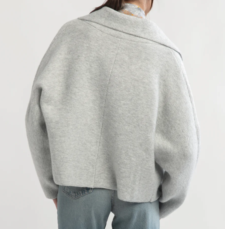 Flap Collar Cardigan