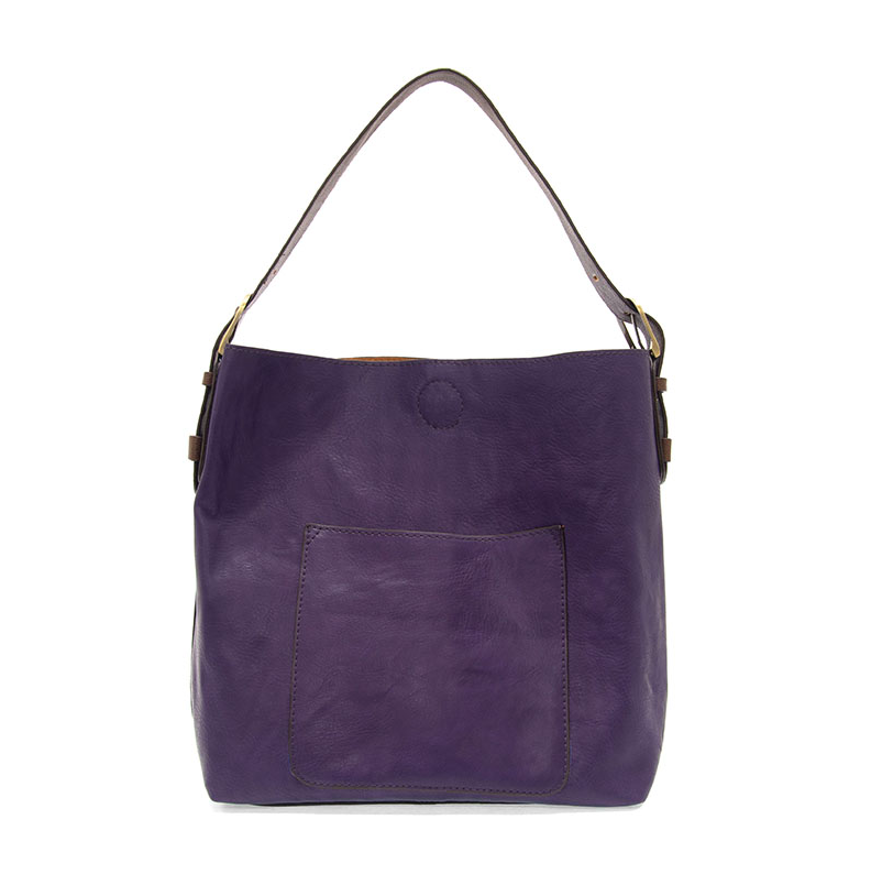 Classic Mystic Purple Hobo Coffee Vegan Leather Handbag
