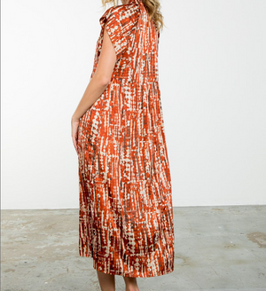 Mariana Short Sleeve Print Dress