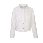 Alana Long Sleeved Linen Jacket White