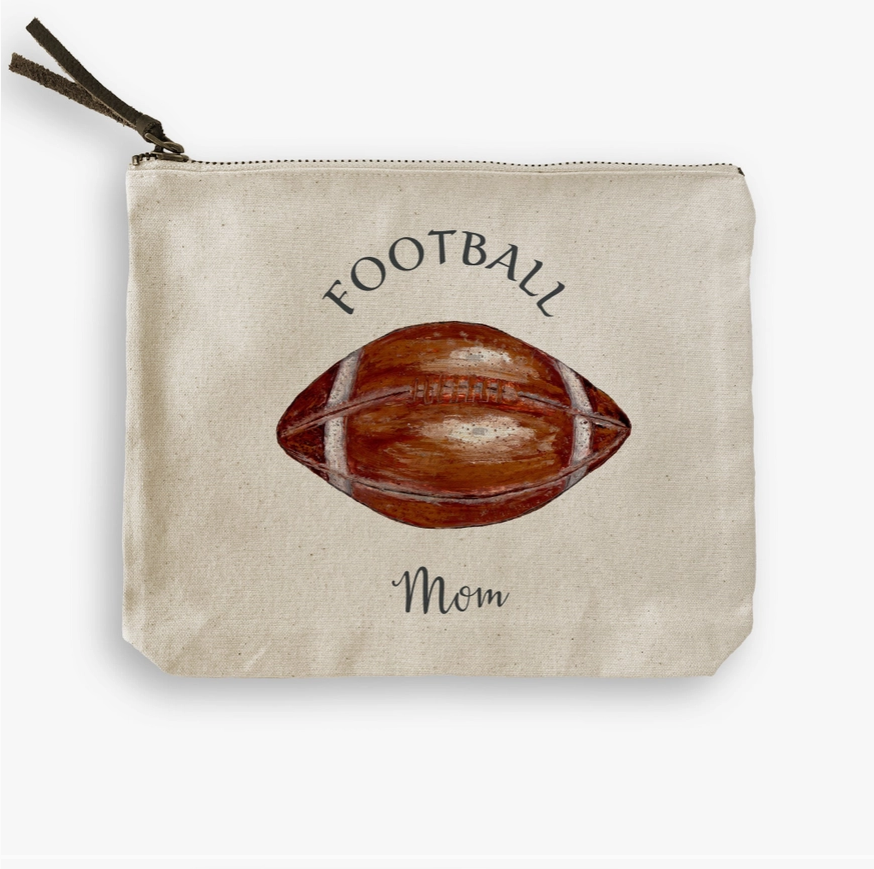 Football Mom Cosmetic Bag