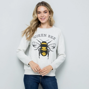 
            
                Load image into Gallery viewer, Queen Bee Print Sweatshirt
            
        