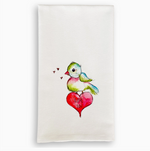 Love Your Birdie On Heart Kitchen Towel