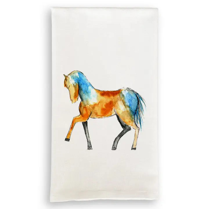 Colorful Horse Kitchen Towel