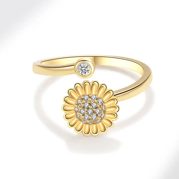 Sunflower Spinner Ring