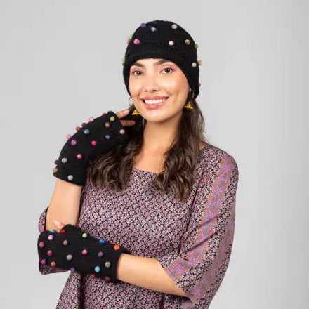 Black Sugar Dot Handwarmers