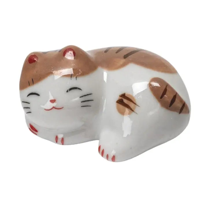 Brown Cat Chopstick Rest