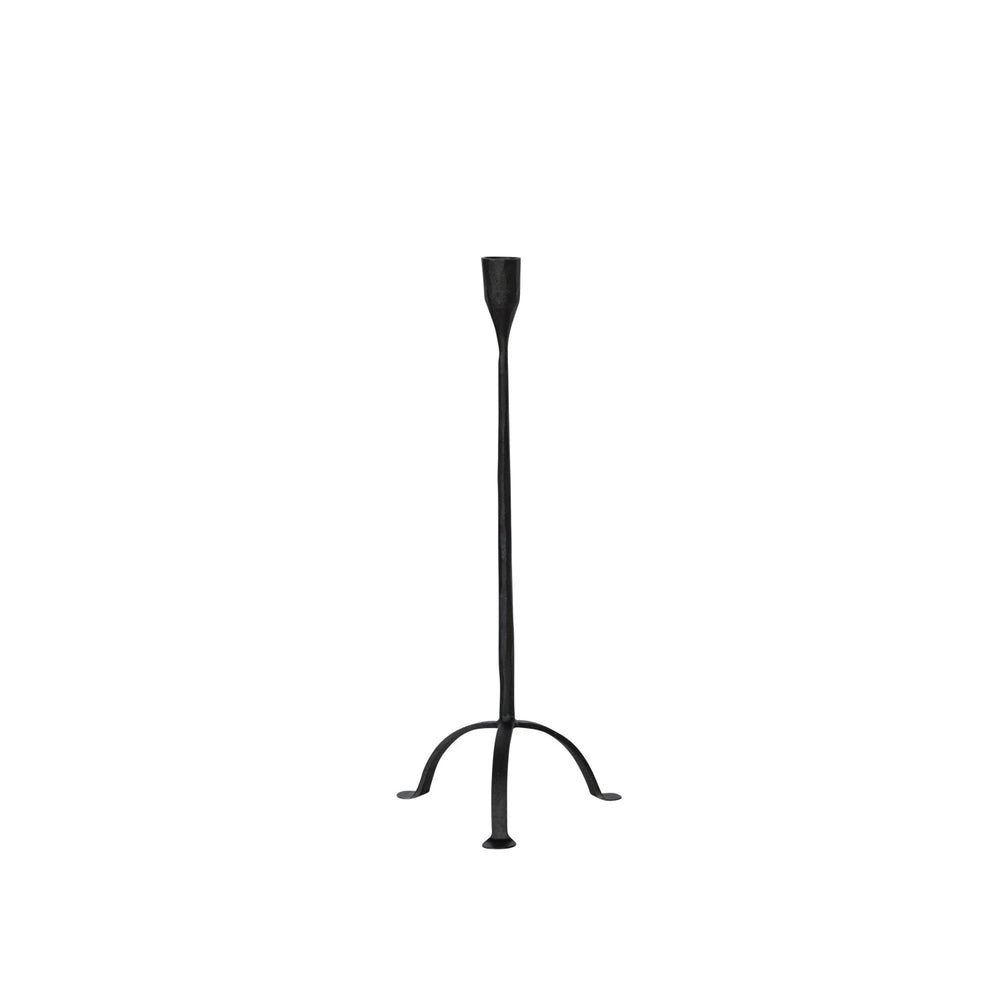 16"H Footed Cast Iron Taper Holder