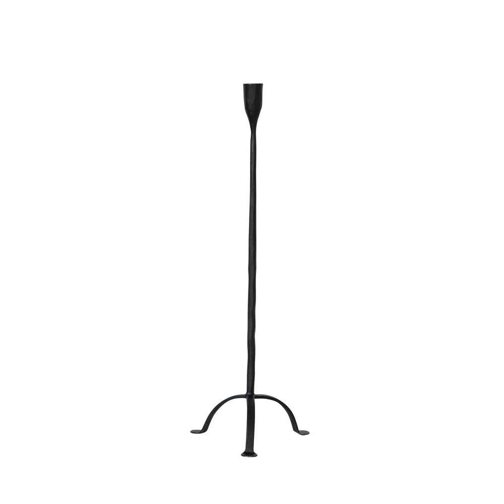20"H Footed Cast Iron Taper Holder