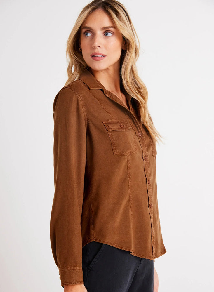Long Sleeve Seamed Shirt