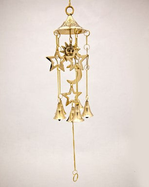 Brass Celestial Chime with Bells